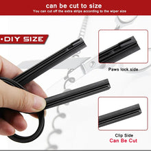 Load image into Gallery viewer, Car windscreen Wiper Blade Insert Natural Rubber Strip NR 6mm (Refill) 14"16"17"18"19"20"21"22"24"26"28" 1pcs Car Accessories