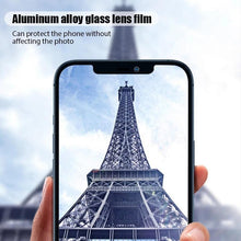 Load image into Gallery viewer, Camera Lens Ring For iPhone 13 14 12 Pro Max Mini Full Cover Metal Ring Tempered Glass On iPhone13pro Back Screen Protector Camera Tempered Glass Protective Film Aluminum Alloy Camera Lens Cover