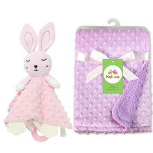 Load image into Gallery viewer, Personalized Newborn Baby Blanket with Name & Custom Stroller Gift Set