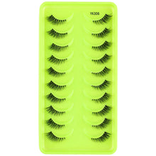 Load image into Gallery viewer, New Half Eyelashes 3D Cat Eye Lashes Clear Stem False Lashes