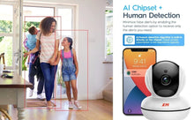 Load image into Gallery viewer, XM ICSee 3MP 2.4GHz WiFi Indoor Home Security IP Smart Baby Monitor Camera Automatic Tracking 24/7 Video Surveillance PTZ Camera