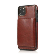 Load image into Gallery viewer, Leather Wallet Case For iPhone 11 Pro Max XS Max XR X 8 7 6S 6Plus 5 5S With Stand Card Pocket Case Cover Shockproof Texture PU Leather Wallet Cover