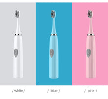 将图片加载到图库查看器,Electric Toothbrush for Adults Soft DuPont Bristle Portable Battery Endurance IPX6 Waterproof Intelligent Effective Oral Care