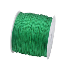 Load image into Gallery viewer, 50 Yards 0.8mm Braided Nylon Cord – Durable Satin String for Jewelry Making, Beading, Macrame, Chinese Knot & DIY Crafts
