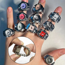 Load image into Gallery viewer, 27 Styles Quartz Finger Watch Ring for Women Men Couple Rings Digital Watches Elastic Stretchy Finger Punk Rings Jewelry Clock