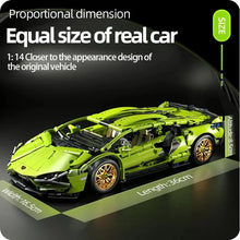 将图片加载到图库查看器,Technical Racing Sport Car 1280PCS Model Building Blocks City Mechanical Speed Vehicle Supercar Brick Puzzle Toys Kid Adult Gift