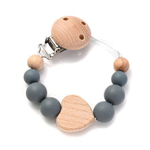 将图片加载到图库查看器,Baby Pacifier Chain Clip Silicone Teether Beads Soother Toy