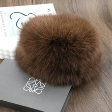 Load image into Gallery viewer, Hot Sale Fur Hat Women Warm Snow Ski Cap Female Faux Fox Fur Thick Warm Winter Hat Lady Windproof Russian Hat Ear Warmer Bonnet