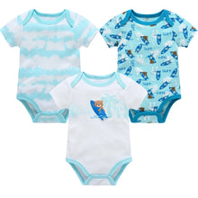 Load image into Gallery viewer, 3/6 PCS Baby Cotton Bodysuits Set Short Sleeve Summer Outfits for Newborn Boys & Girls 0β12 Months