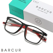 将图片加载到图库查看器,BARCUR Lightweight Sports Reading Glasses for Men & Women – Ultra-Light PC Frame Durable Presbyopia Eyewear with HD Transparent Acrylic Lenses – Comfortable Rectangle Readers for Casual Daily Wear and Outdoor Use