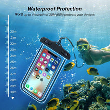 Load image into Gallery viewer, Universal Waterproof Phone Case For iPhone 13 12 11 Pro Max XS Water Proof Phone Bag Cover IP68 Phone Pouch Protector Photos Calls Comfortable Touch Operation Compatible with iPhone