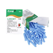 Load image into Gallery viewer, 100pcs Disposable Blood taking Needles 28G Blood Collection Lancet Painless Lancing Device for Diabetes Accessory