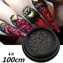 Load image into Gallery viewer, 100/50cm Luxury Crystal Chain Nail Charms - 1.5/2mm Clear & AB Diamond Nail Art Decoration