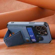 Load image into Gallery viewer, Men Green Wallet Flip Card Holder Phone Case For Iphone 13 12 Mini 14 11 Pro Xs Max Xr X Luxurious Leather Cover Mobile Phone Case With Card Compartment And Kickstand Elegant Iphone Magnetic Case