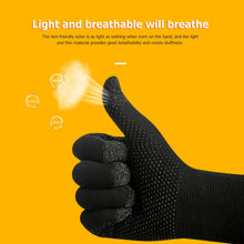 Load image into Gallery viewer, 2PCS Sweat Proof Anti-slip Sensitive Touch Screen Gaming Finger Thumb Sleeve Fingertip Gloves for Biking PUBG Game Accessories