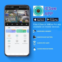 Load image into Gallery viewer, XM ICSee 3MP 2.4GHz WiFi Indoor Home Security IP Smart Baby Monitor Camera Automatic Tracking 24/7 Video Surveillance PTZ Camera