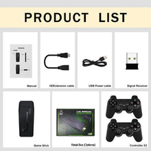 Load image into Gallery viewer, Video Game Console Built-in 20000+ Games Retro Handheld Game Player 64G 4K TV Game Stick 2.4G Wireless Controller Gamepad