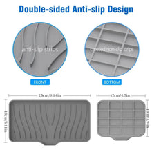 Load image into Gallery viewer, Silicone Drain Soap Dish - Anti-Slip Sink Tray for Kitchen & Bathroom