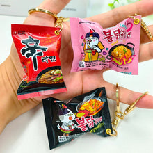 Load image into Gallery viewer, Simulation Instant Noodles Keychain On The Phone Mini Snacks Pendant Bag Pendant Christmas Gifts For The New Year