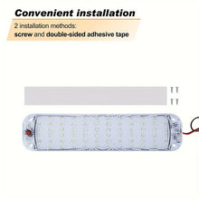 Load image into Gallery viewer, 12V-80V 72LED Interior Light Bar Strip Light With Switch LED Car Interior Lamp Lighting Camper Bus Motorhome Boat Roof Light
