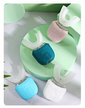 将图片加载到图库查看器,Electric U-Shaped Toothbrush for Adults - Soft-Bristles Teeth Whitening Kit, Oral Care with Auto-Timing & 360° Gum Protection