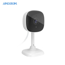 Load image into Gallery viewer, Amorom Indoor Wifi Ip Camera 1080P Pet Baby Monitor Night Vision Ai Detect Surveillance Mini Cameras with Alexa & Google Home