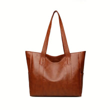 将图片加载到图库查看器,Vintage Large Capacity Tote Bag, Retro Vegan Shoulder Bag, Women's Casual Handbag For Commute