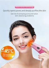 Load image into Gallery viewer, Electric Silicone Facial Cleanser Massager 9 Gear Sonic Waterproof Rechargeable Exfoliating Electric Face Scrubber Clean Brush