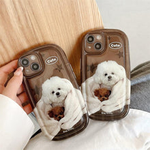 Load image into Gallery viewer, Cute Scottish Plaid Lattice Soft Case For Iphone 14 13 12 11 Pro Max X Xr Xs Max Lovely Dog Shockproof Protective Cover Checkered Plaid Soft Silicone Case