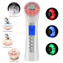 Load image into Gallery viewer, Ultrasonic Ion Facial Massager - Photon Rejuvenation & EMS Microcurrent, Portable Vibration Skin Care Device for Home Use