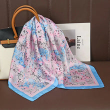 Load image into Gallery viewer, Luxury Satin Silk Square Scarf – Shawl, Hijab & Fashion Wrap 2023