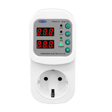 Load image into Gallery viewer, TOSVA-16 Reclosable Voltage current Protector Socket AC 110V 220V Adjustable 16A Power Surge Protector EU Plug Socket TOMZN
