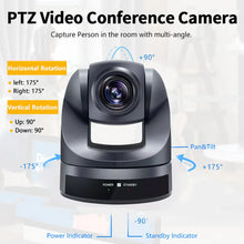 Load image into Gallery viewer, Runpu 4K30fps 20X Optical Zoom AI-Tracking Ptz NDI Camera HDMI LAN POE Live Streaming Broadcast Video Conference System Camera