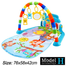 Load image into Gallery viewer, Baby Fitness Play Gym with Music & Piano Mat