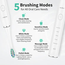 Load image into Gallery viewer, Sejoy Sonic Electric Toothbrush for Adults Dental Rechargeable 5 Cleaning Modes Sonic Toothbrush Personal Care Appliances