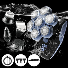 Load image into Gallery viewer, 5 in 1 Electric Head Shaver for Bald Men 7D Floating Cutter Beard Trimmer Clipper Waterproof Shaving Men Grooming Kit
