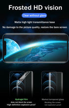 Load image into Gallery viewer, 3PCS Matte Film For iPhone 14 13 12 11 Pro Max Mini Frosted Screen Protectors For iPhone X XR XS Max 6S 7 8 Plus SE3/2 Full HD Curved Edge Liquid UV Tempered Glass Exclusive Solution for Ultrasonic Fingerprint