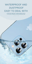 将图片加载到图库查看器,Full Cover Frame Glass Camera Lens Protector For iPhone 14 Plus Lens Glass For iPhone 11 12 13 Pro Max Mini Premium Tempered Glass Film Aluminum Alloy Lens Ring Cover Camera Protector