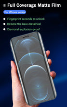 Load image into Gallery viewer, 3pcs For Iphone 11 12 13 Pro Max Mini Matte Film Frosted Screen Protectors For iPhone X Xr Xs Max 6 6s 7 8 Plus Se 2020 Anti Spy Tempered Glass Protector For iPhone
