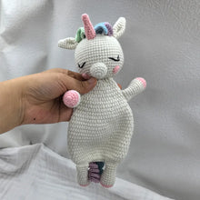 将图片加载到图库查看器,Baby Security Blanket Towel Feeding Bib Soft Towel Cotton Burping Cloth Infant Shower Gift Knitted Lovely Animal Rattle Sleep To