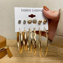 Load image into Gallery viewer, Gold Butterfly & Heart Dangle Earrings Set – Acrylic Drop Jewelry for Women