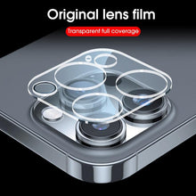 Load image into Gallery viewer, 4pcs Tempered Glass Camera Lens Protector Guard For IPhone 14 13 12 11 Pro Max Camera Protector Full Cover Protective Glass Transparent Rear Camera Film for IPhone 14 Pro Max