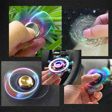 Load image into Gallery viewer, Metal Rainbow Fidget Spinner – Colorful EDC Hand Spinner Toy for Kids & Adults | Anti-Anxiety Stress Relief Finger Spinner Gift