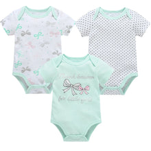 Load image into Gallery viewer, 3/6 PCS Baby Cotton Bodysuits Set Short Sleeve Summer Outfits for Newborn Boys & Girls 0β12 Months