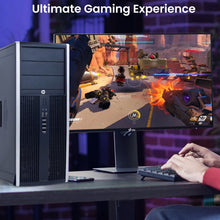 Load image into Gallery viewer, HP Tower Compaq Business Gaming Desktop Intel 3.20GHz 256GB SSD + 500GB HDD