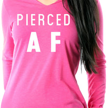 将图片加载到图库查看器,Pierced AF Black Tapered Long Sleeve Hoodie