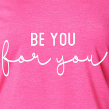Load image into Gallery viewer, Be You, For You Black Tapered Long Sleeve Hoodie