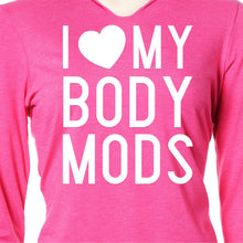 Load image into Gallery viewer, I Love My Body Mods Tapered Long Sleeve Hoodie