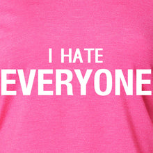 Load image into Gallery viewer, I hate everyone Tapered Long Sleeve Hoodie