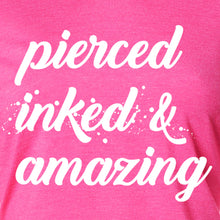 Load image into Gallery viewer, Pierced Inked & Amazing Pink Frost Tapered Long Sleeve Hoodie